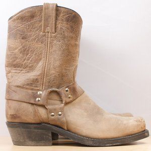 Canada West Biker Boot 10.5 EE Brown Crazy Horse Leather Very Good Shape 77115